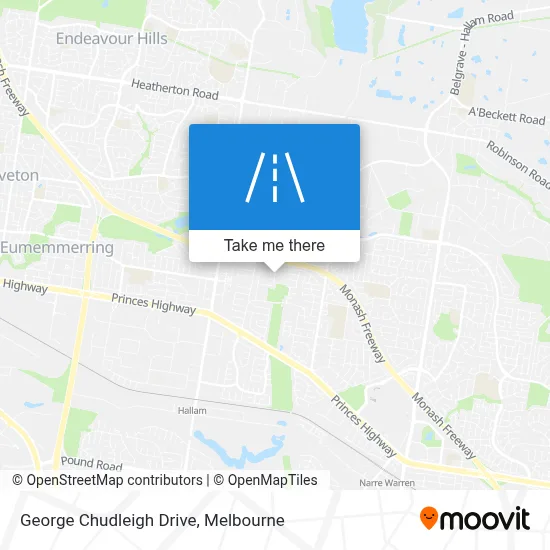 Mapa George Chudleigh Drive