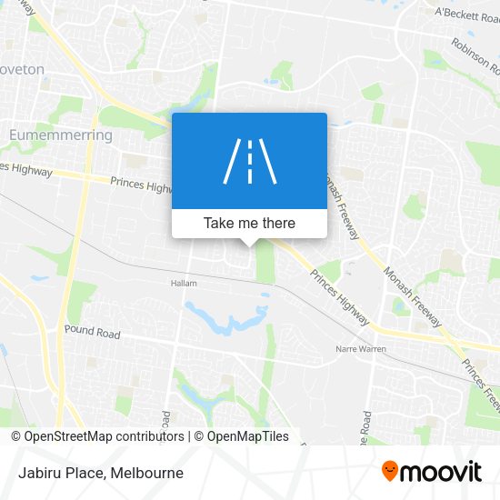 Jabiru Place map