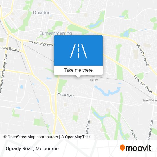 Ogrady Road map
