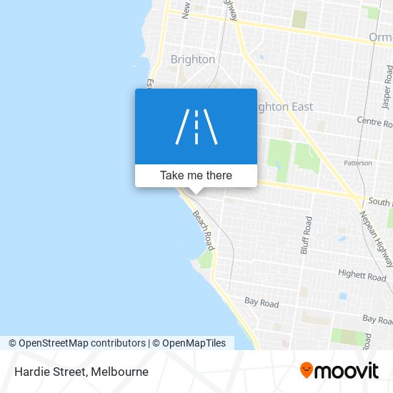 Mapa Hardie Street