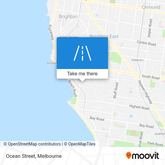 Ocean Street map