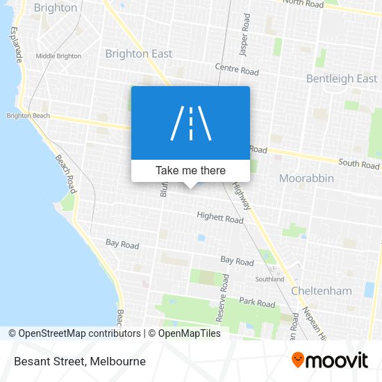 Besant Street map