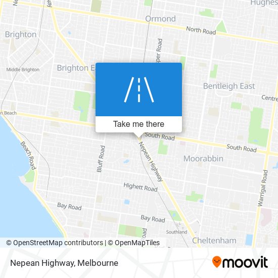 Mapa Nepean Highway