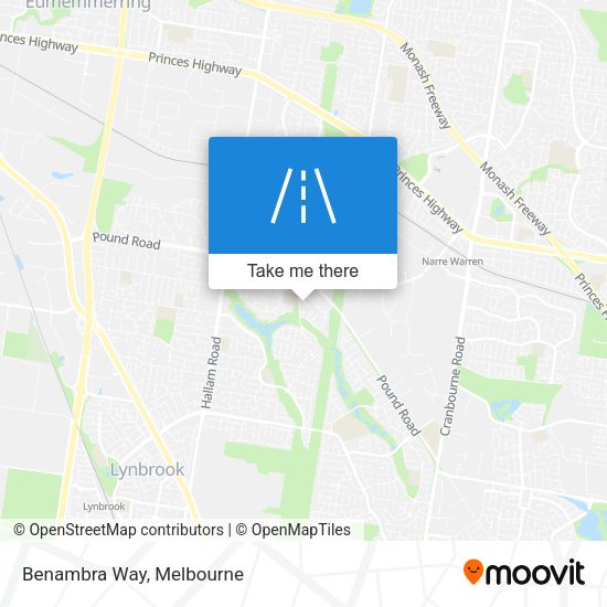 Benambra Way map