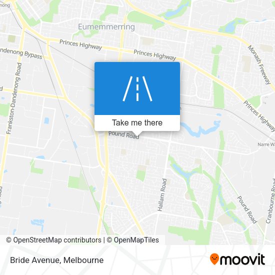 Bride Avenue map