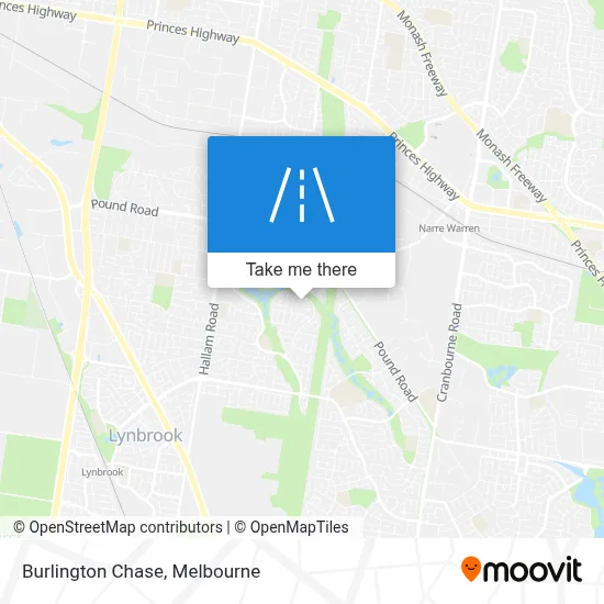 Mapa Burlington Chase