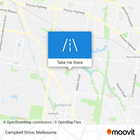 Campbell Drive map