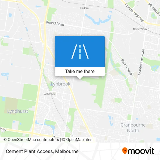 Mapa Cement Plant Access