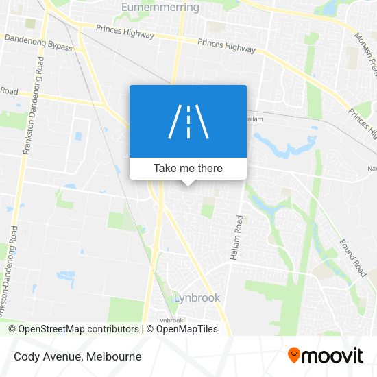 Cody Avenue map
