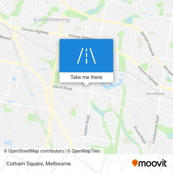 Cotham Square map