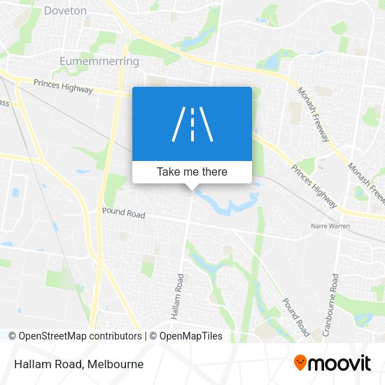 Hallam Road map