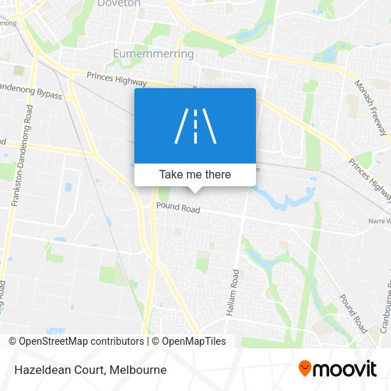Hazeldean Court map