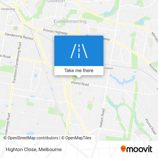 Highton Close map