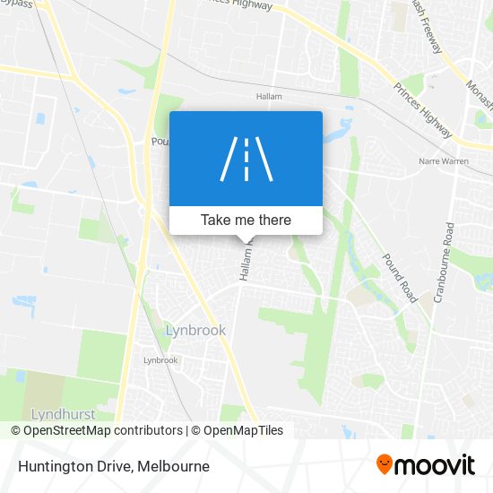 Mapa Huntington Drive