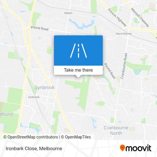 Ironbark Close map