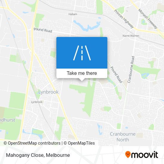 Mahogany Close map
