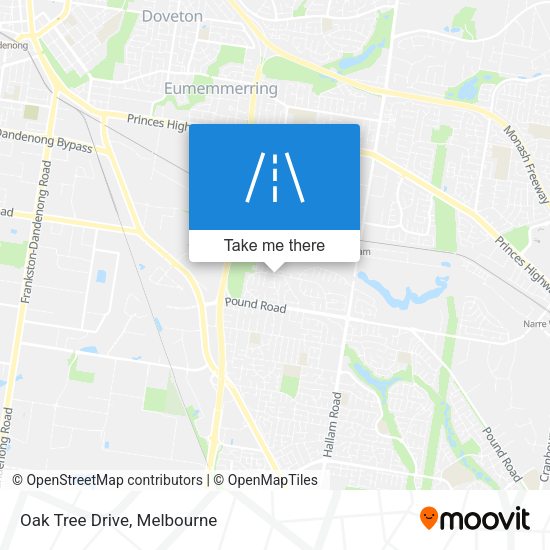 Oak Tree Drive map