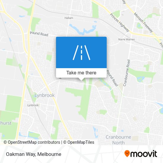 Oakman Way map