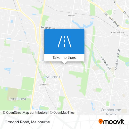 Ormond Road map
