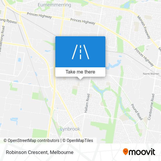 Robinson Crescent map
