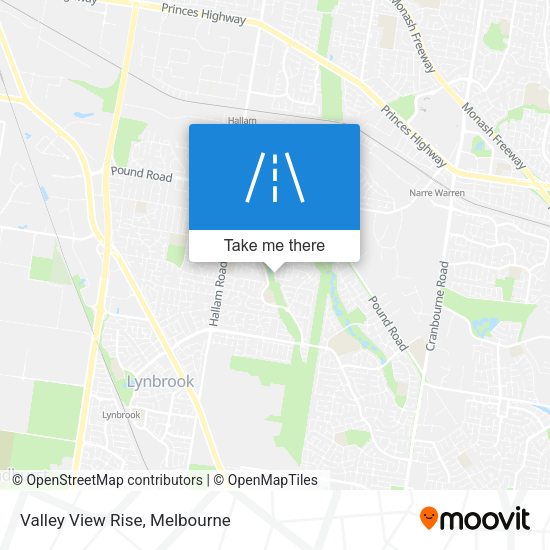 Valley View Rise map