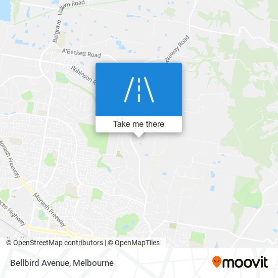 Bellbird Avenue map