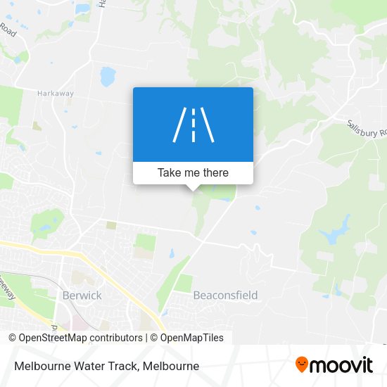 Melbourne Water Track map