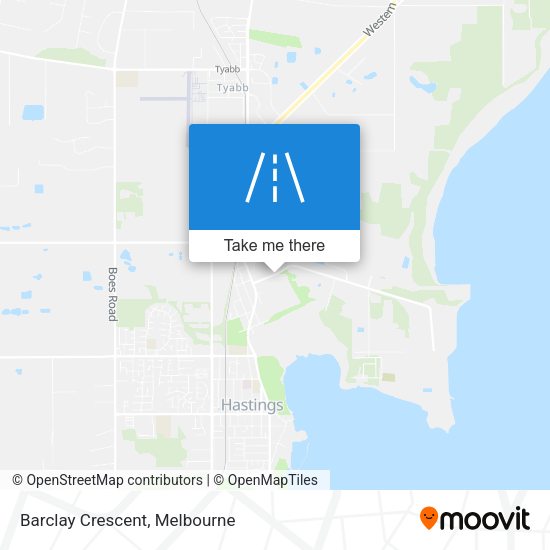 Barclay Crescent map