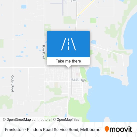 Frankston - Flinders Road Service Road map
