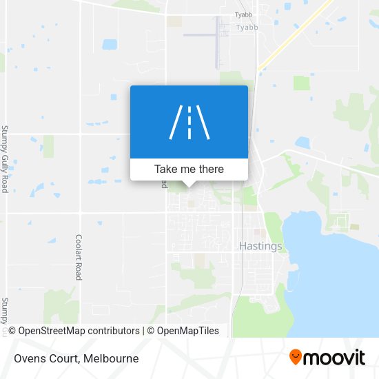 Ovens Court map