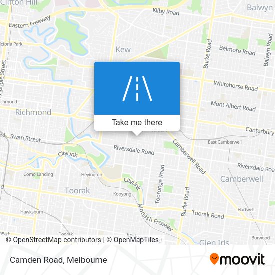 Camden Road map