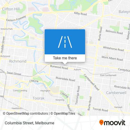 Columbia Street map