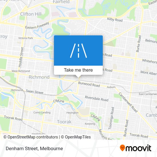 Denham Street map
