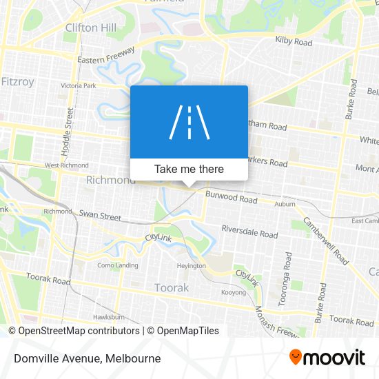 Domville Avenue map