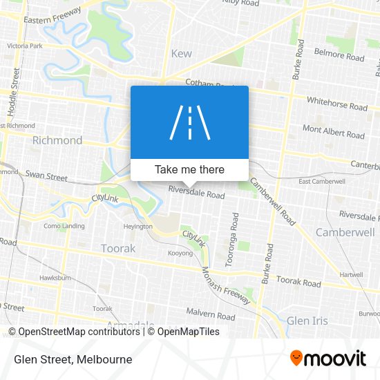 Glen Street map