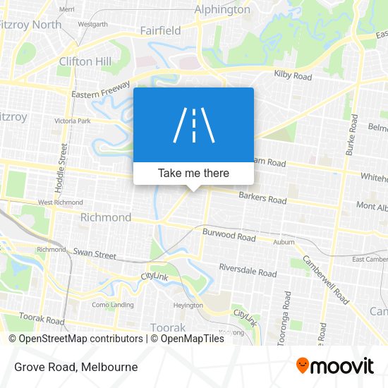 Grove Road map
