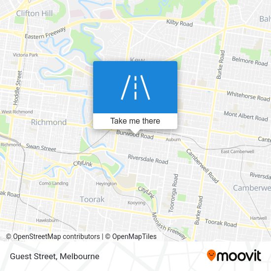 Guest Street map