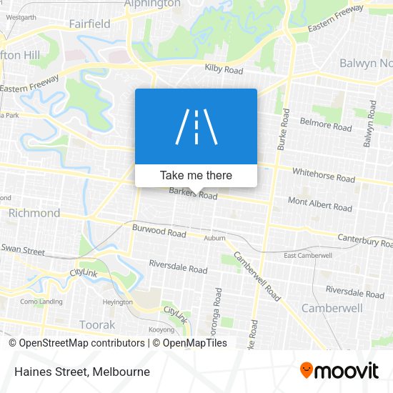 Haines Street map