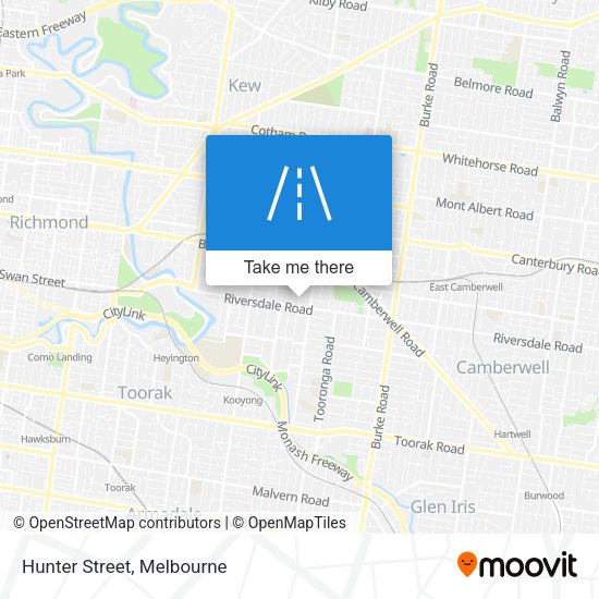 Hunter Street map