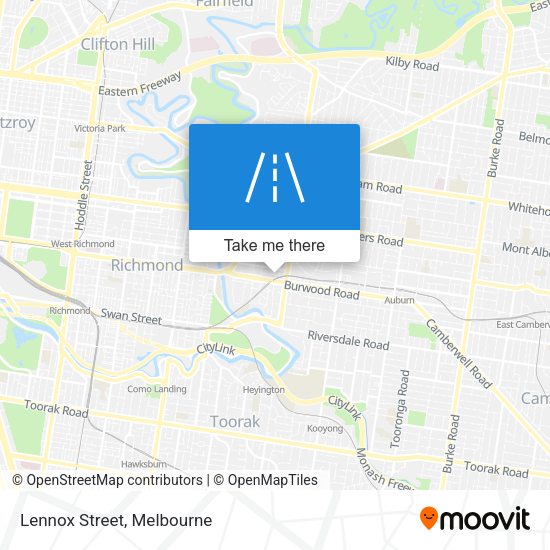 Lennox Street map
