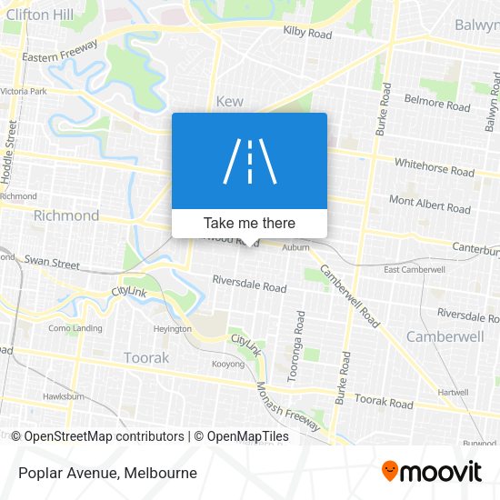 Poplar Avenue map
