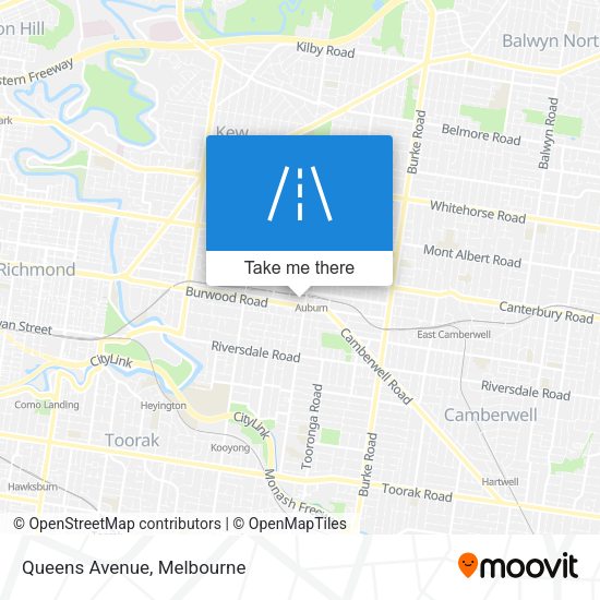 Queens Avenue map