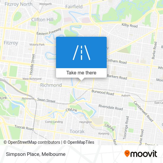 Simpson Place map