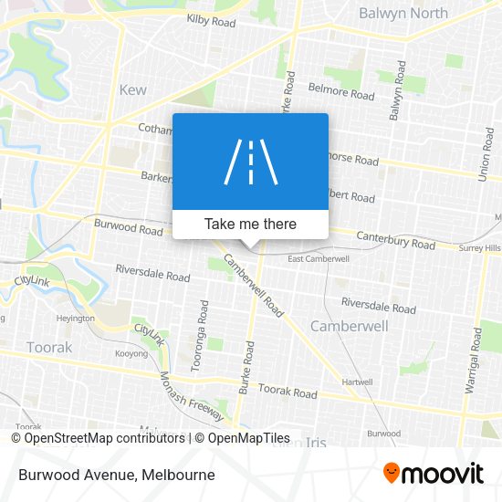 Burwood Avenue map