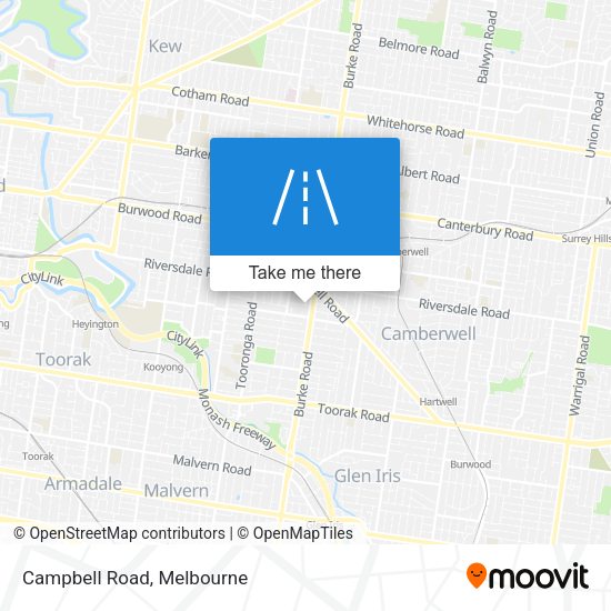 Campbell Road map