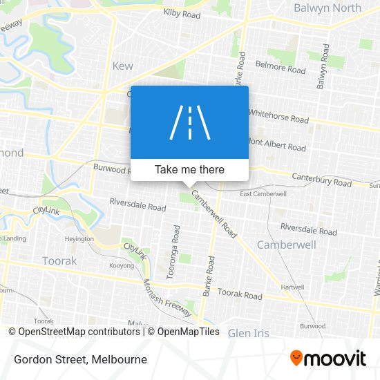 Gordon Street map