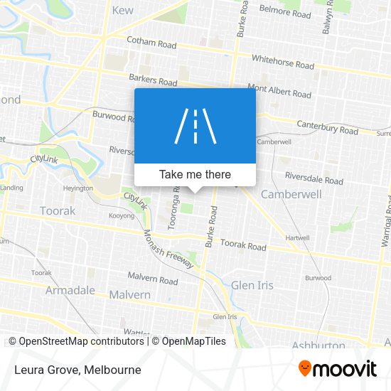 Leura Grove map