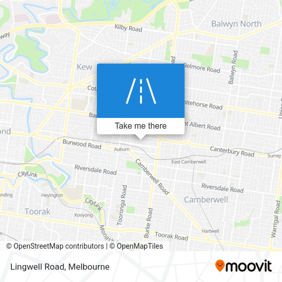 Lingwell Road map