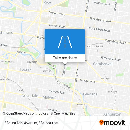 Mount Ida Avenue map