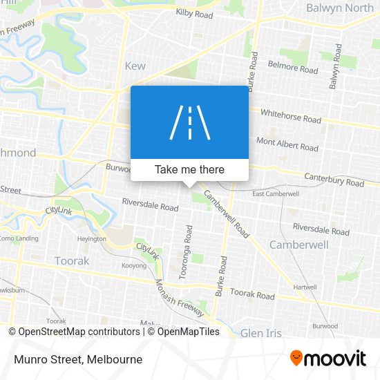 Munro Street map